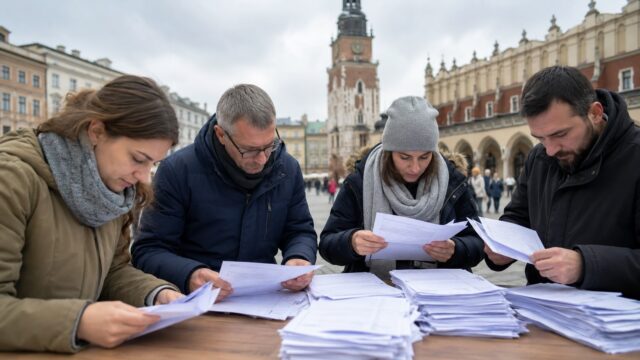Grafika ilustracyjna do artykułu: Kraków: Gibała musi zebrać jeszcze 1387 podpisów. Komisja odrzuciła większość