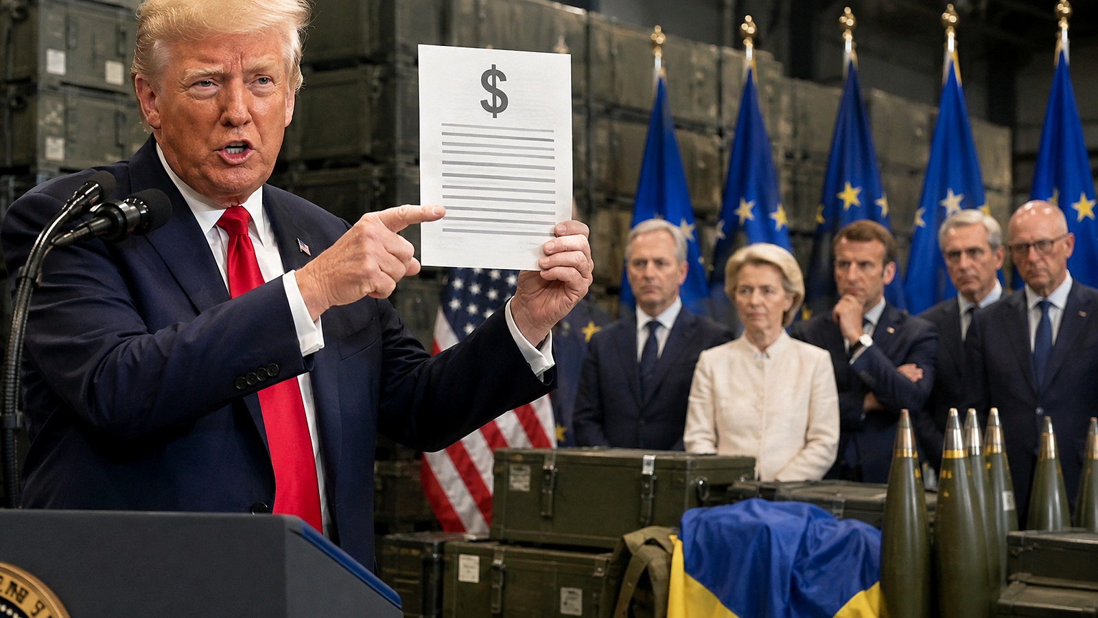 Trump chce zwrotu pieniędzy za broń dla Ukrainy. Europa może dostać rachunek