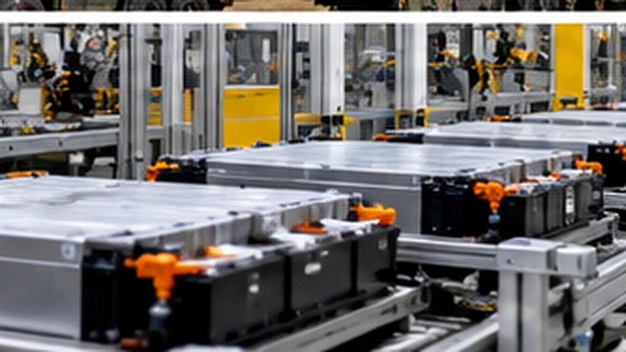 Nowoczesna linia produkcyjna w zakładzie przemysłowym