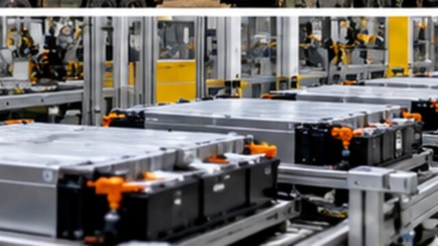 Nowoczesna linia produkcyjna w hali przemysłowej