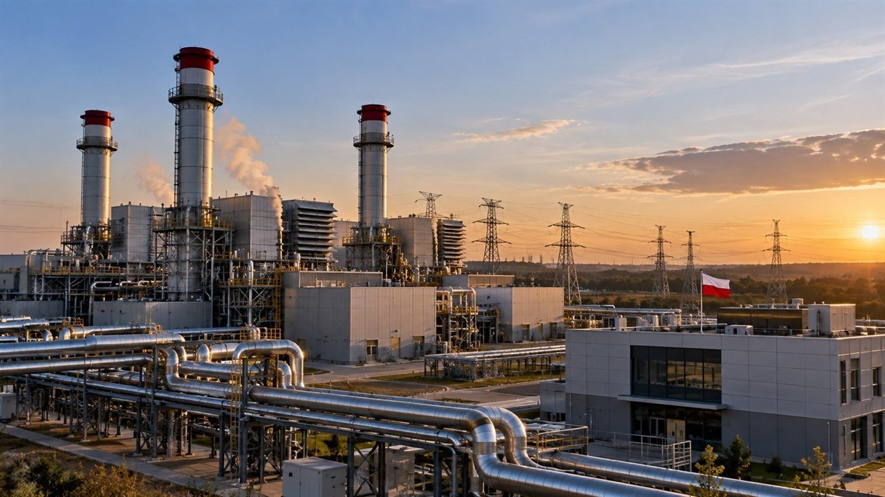 Europejska huta stali i sieć wysokiego napięcia jako ilustracja kosztów energii